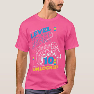 Camiseta 10 Year Old Gamer Gaming 10th Birthday Level 10 Un