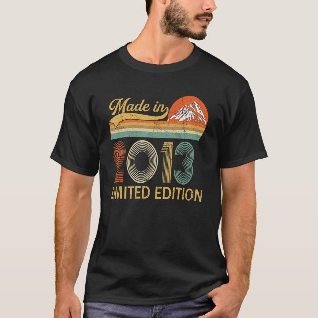 Camiseta 10 Years Old  Made in 2013  10th Birthday (Frente)