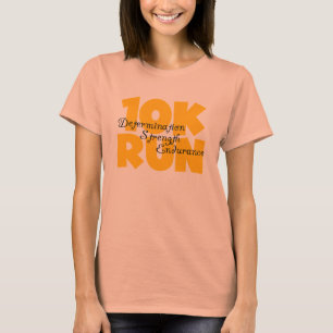 Camiseta 10K Executar Amarelo