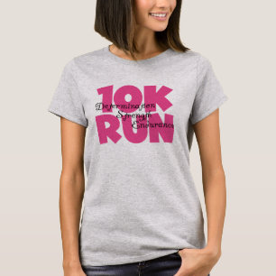 Camiseta 10K Executar Rosa