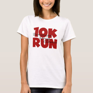 Camiseta 10K Executar Vermelho