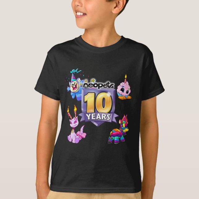 Camiseta 10o Logotipo do aniversário (Frente)