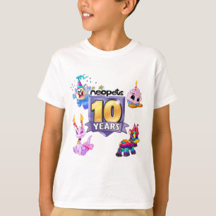 Camiseta 10o Logotipo do aniversário