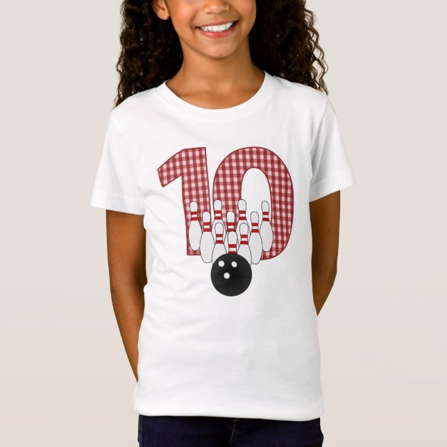 Camiseta 10o T inspirado BOLICHE do ANIVERSÁRIO (Frente)