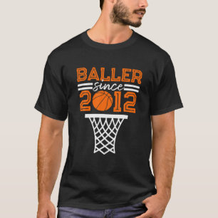 Camiseta 10Th Birthday 2012 Basketball Player Boys Girls Ba