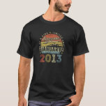 Camiseta 10Th Birthday Gift Awesome Since January 2013 10 Y<br><div class="desc">Perfect Gift Idea for Men, Women- Vintage January 2013 Birthday Outfit. Funny present for parents turning 10, grandma, grandpa, cousin, girlfriend, sister, brother, husband, wife, dad, mom, uncle , aunt on 10 year old happy birthday party. Perfect Gift Idea for Men, Women- Vintage January 2013 Birthday Outfit. Funny present for...</div>