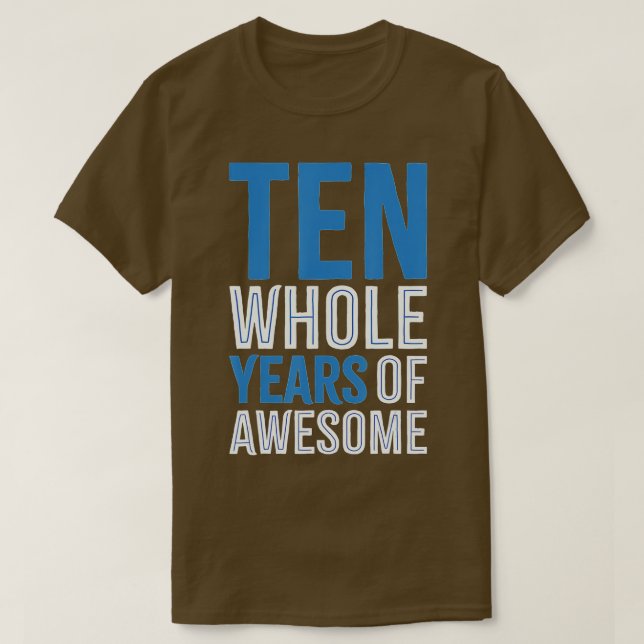 Camiseta 10th Birthday  Gift Boy Age 10 Ten Year Old Boys S (Frente do Design)
