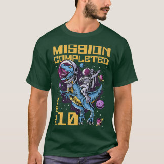 Camiseta 10th Birthday Mission Completed I'm Now 10 Years O