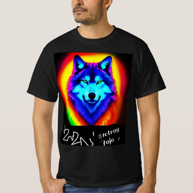 Camiseta 10tray Jojo Wolf Colors Wonderful G     4000 (Frente)