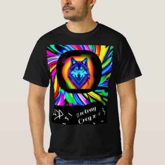Camiseta 10tray Wolf Art Jojo Colors Awesome Original Artis