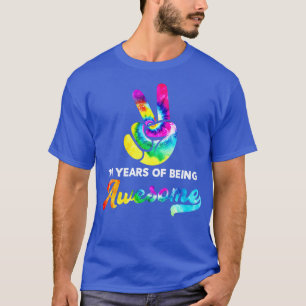 Camiseta 111 Anos De Estar Incrível Tie Dye Aniversário