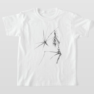 Camiseta 112 Arte Tribal Abstrata Preta e Branca de Tatuage