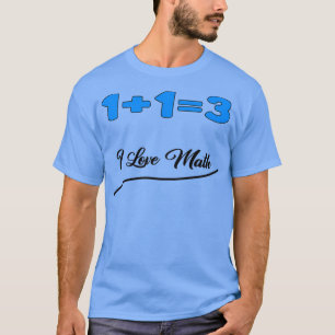 Camiseta 113 eu amo matemática