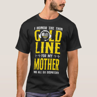 Camiseta 1172 Dispatcher Thin Dourado Line I Honor The Thin