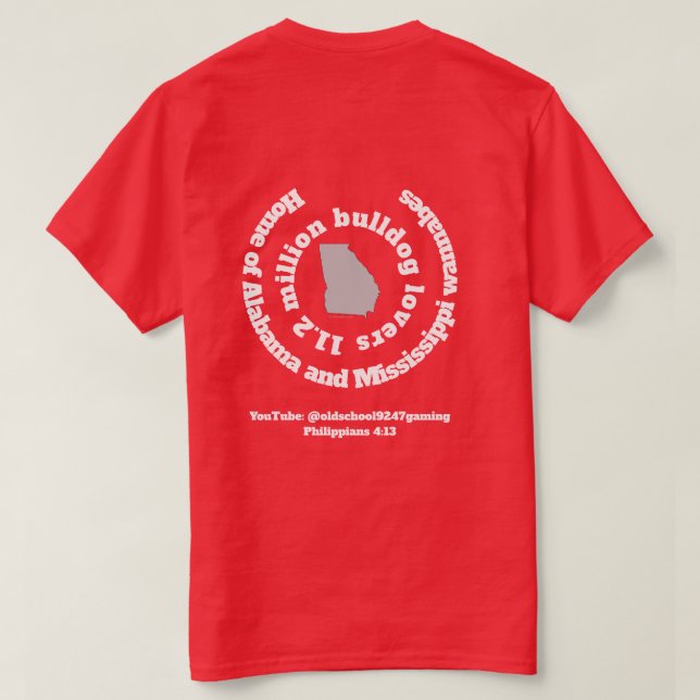 Camiseta 11,2 Milhões de Amantes de Bulldog (Verso do Design)
