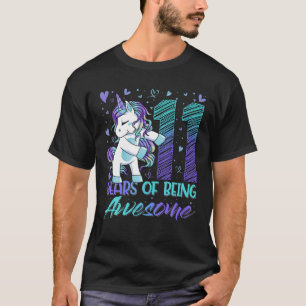 Camiseta 11 Aniversário De 11 Anos Menina Flores Unicórida