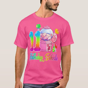 Camiseta 11 Aniversário Docinho Doce 11 Anos