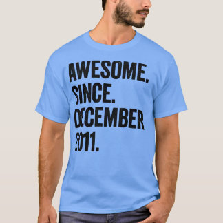 Camiseta 11 anos de idade 11 de dezembro de 2011 Aniversári