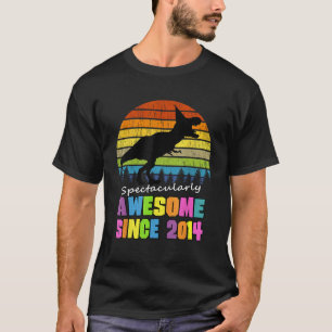 Camiseta 11 Anos De Idade Incrível Desde 2014 Dinossauro 11