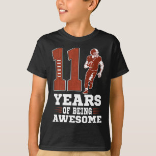 Camiseta 11 Anos De Ser Um 11 De Aniversário Incrível