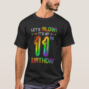 Camiseta 11 anos de Vamos de festas de 11 de festas nobre É