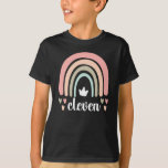 Camiseta 11 Birthday Boho Rainbow Party Kids 11 anos<br><div class="desc">Perfeito para a festa de aniversário do arco-íris de 11 de um jovem de onze anos,  que celebra seu décimo primeiro aniversário. Bonito presente de aniversário para uma criança de 11 anos,  que adora arco-íris.</div>