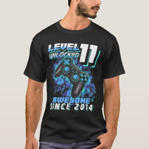 Camiseta 11 Birthday Boy Level 11 Gamer 11 Year Video Gam