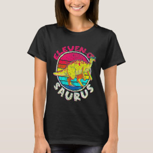 Camiseta 11 Birthday Eleven O Parasaurolophus Family Matc