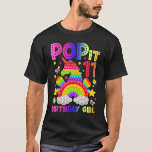 Camiseta 11 Birthday Fidget Toy Pop It Birthday Girl 11 Y