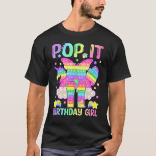 Camiseta 11 Birthday Fidget Toy Pop It Birthday Girl 11 Y