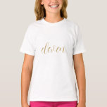 Camiseta 11 Birthday Happy Eleven Dourada - Presente na Ida<br><div class="desc">Projetado para comemorações de aniversário!</div>