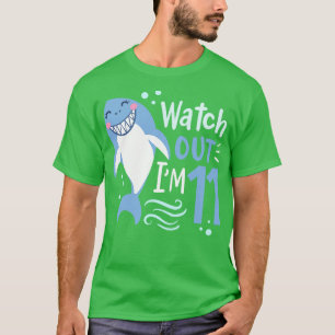 Camiseta 11 Birthday Im 11 Shark