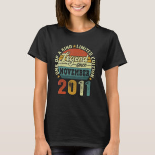 Camiseta 11 Birthday, Lenda De Menino De 11 Anos Desde Nove