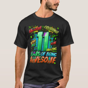 Camiseta 11 Birthday Quic Style Fantástico Desde 2012 11 Ye