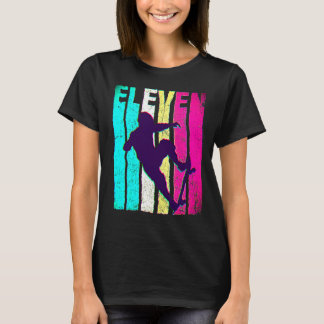 Camiseta 11 Birthday Retro Skateboard Skate 11 Anos