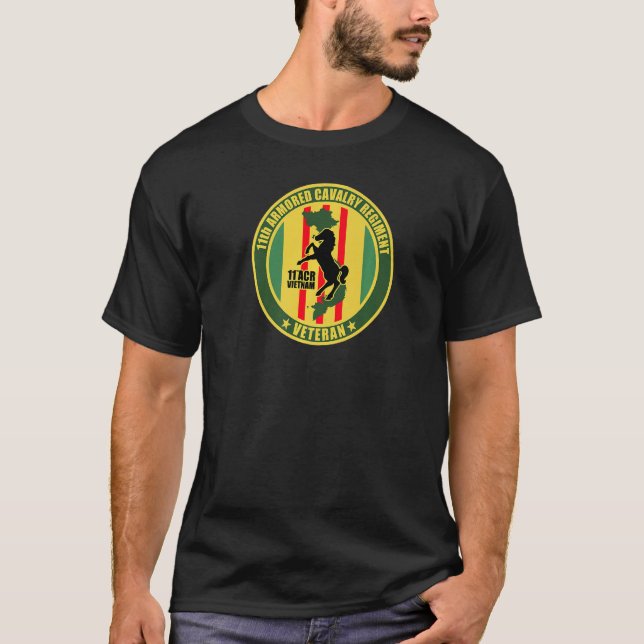Camiseta 11 blindado de cavalaria Vietnã (Frente)