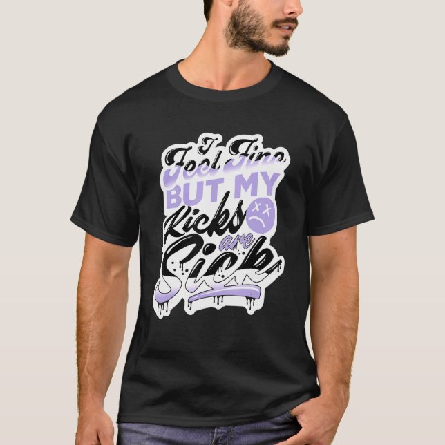 Camiseta 11 Calçados De Tee Violeta Baixo Pura, Eu Me Sinto (Frente)