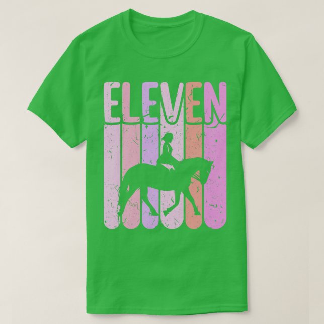 Camiseta 11 de Aniversário de Cavalo (Frente do Design)