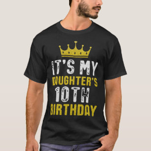 Camiseta 11 De Coroa Amarela Para Filha Da Mãe Pai