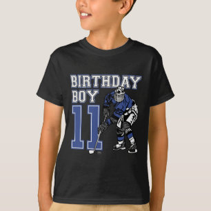 Camiseta 11 de Festa de aniversário de Hóquei no Gelo com 1