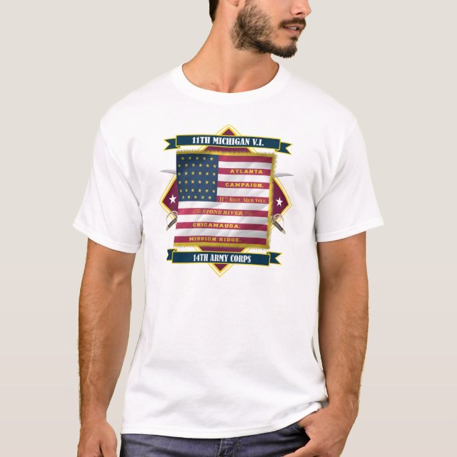 Camiseta 11 Michigan Volunteer Infantry (Frente)