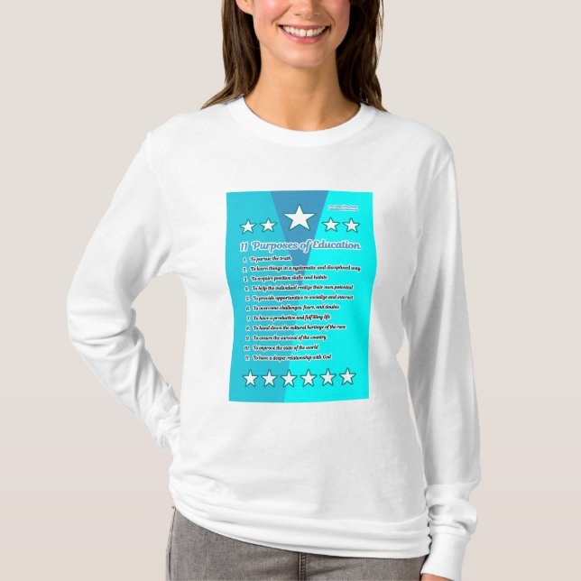 Camiseta 11 Objetivos da educação (Frente)