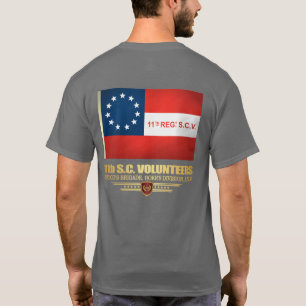 Camiseta 11o Infantaria voluntária de South Carolina