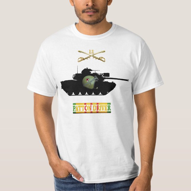 Camiseta 11o Sabers do ACR & de motorista de VSM M48A3 (Frente)