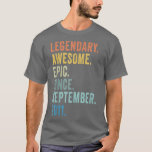 Camiseta 11th Birthday Legendary Epic Awesome Since Septemb<br><div class="desc">11th Birthday Legendary Epic Awesome Since September 2011  .</div>