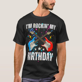 Camiseta 11th Birthday Rock Music Birthday Boy Musician Par