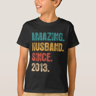 Camiseta 12º Aniversário de Casamento Dele Marido