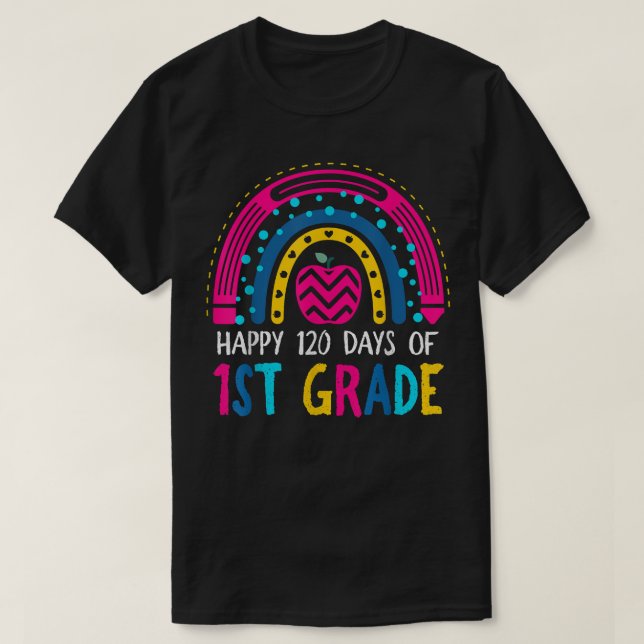 Camiseta 120. º Dia da Escola Professores 1rua Grau Rainbo (Frente do Design)