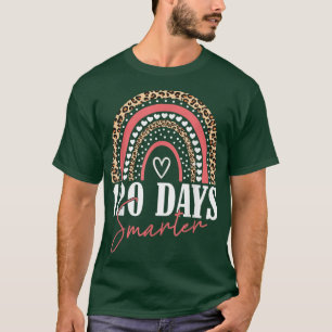 Camiseta 120 Dias Mais Inteligentes Feliz 120º Dia Da Escol