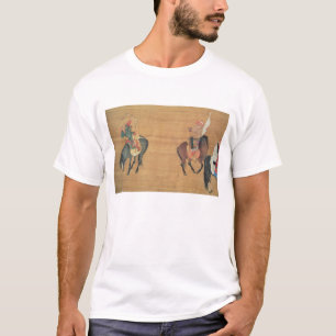 Camiseta 1214-94) caças de Kublai Khan ((detalhe), dynas d